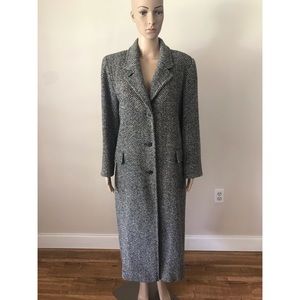 Marvin Richards Black and White Full Length Coat